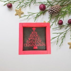 Christmas Decor Sign [Wall/Shelf Art]